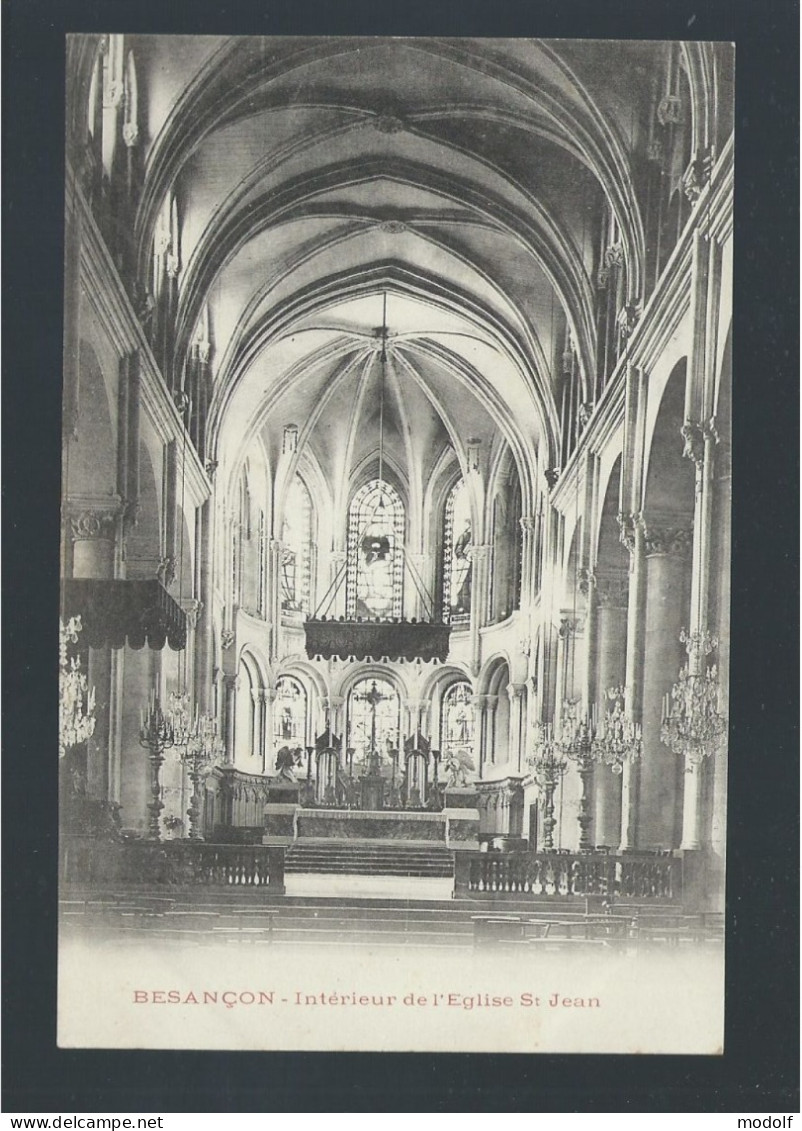 CPA - 25 - Besançon - Intérieur De L'Eglise St-Jean - Non Circulée - Besancon