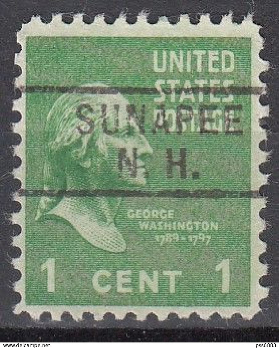 USA LOCAL Precancel/Vorausentwertung/Preo From NEW HAMPSHIRE - Sunapee - Type 729 - Preobliterati