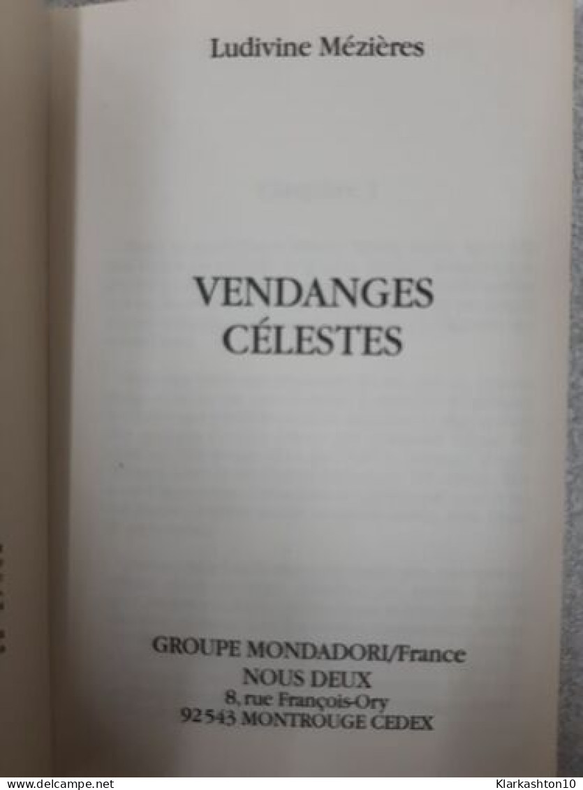 Vendanges Celestes - Autres & Non Classés