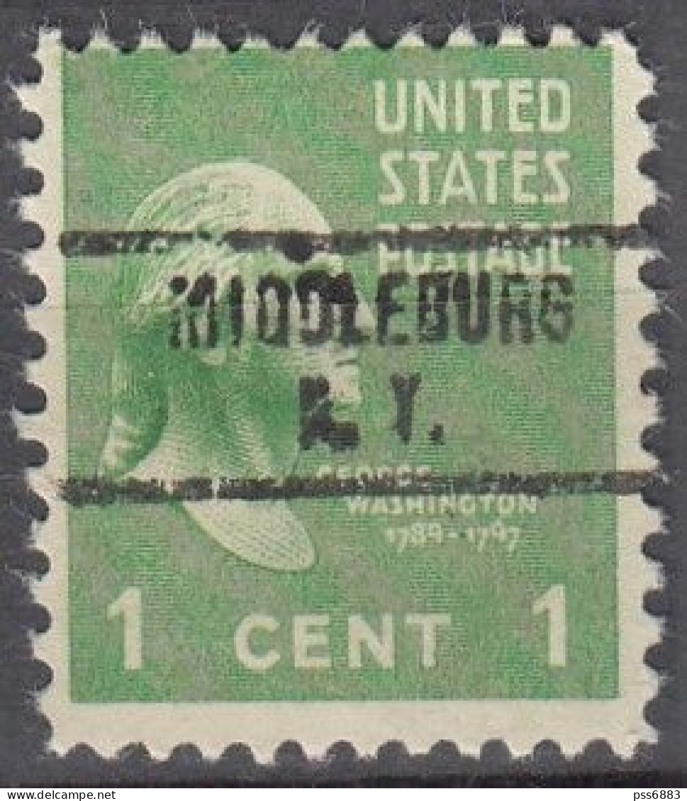 USA LOCAL Precancel/Vorausentwertung/Preo From NEW YORK - Middleburg - Type 734 - Kisten Für Briefmarken