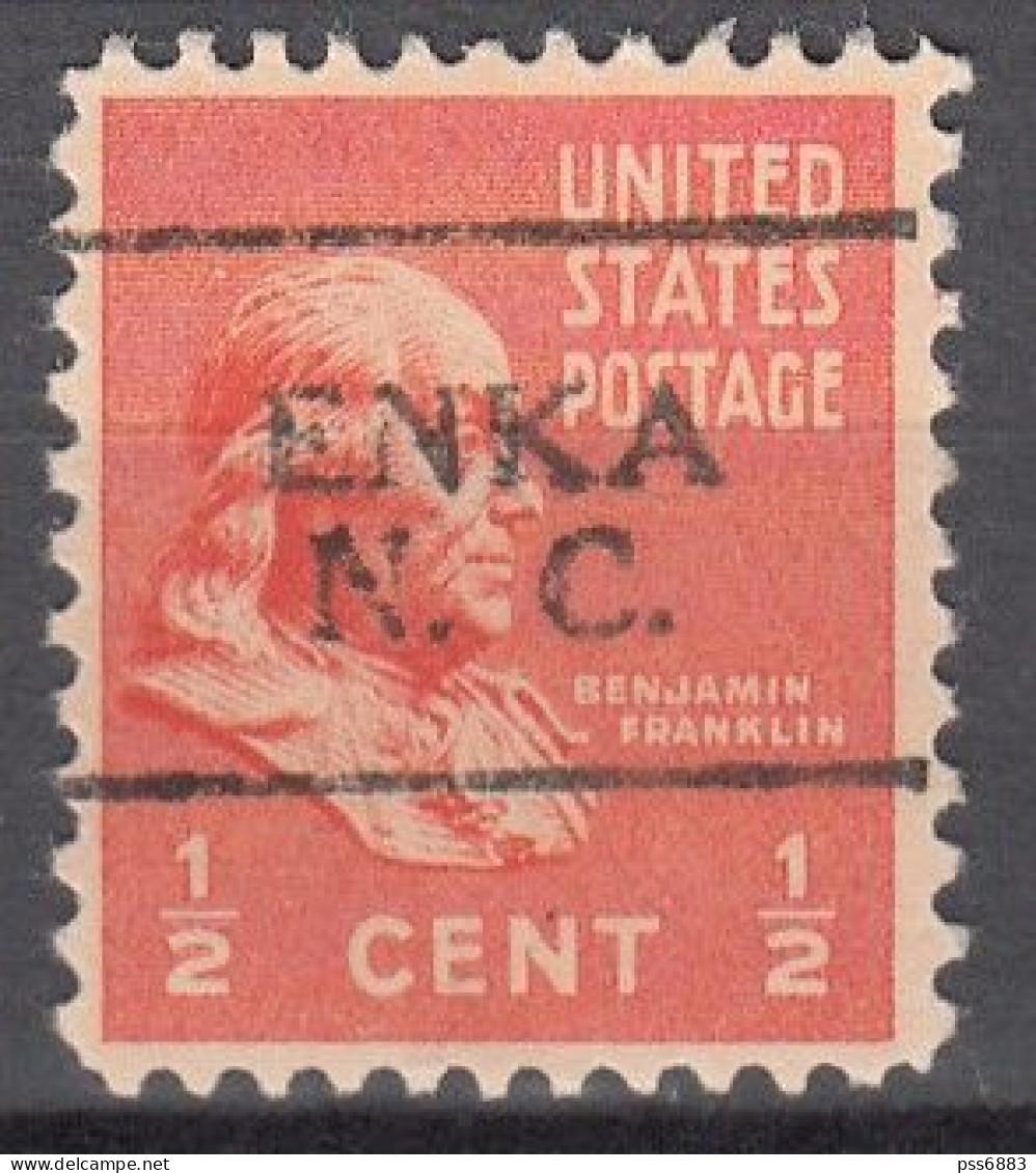 USA LOCAL Precancel/Vorausentwertung/Preo From NORTH CAROLINA - Enka - Type 701 - Boites A Timbres