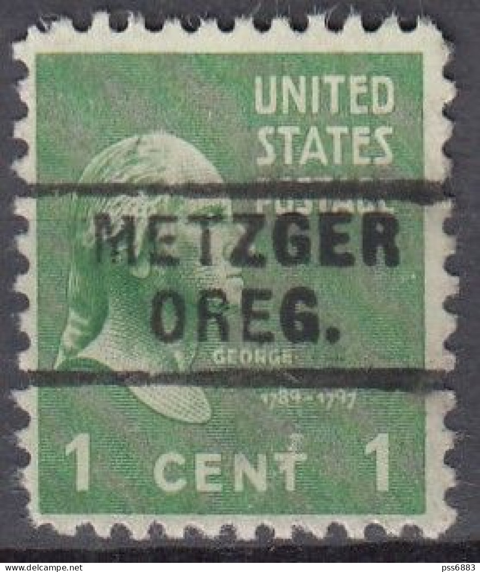 USA LOCAL Precancel/Vorausentwertung/Preo From OREGON - Metzger - Type 729 - Kisten Für Briefmarken