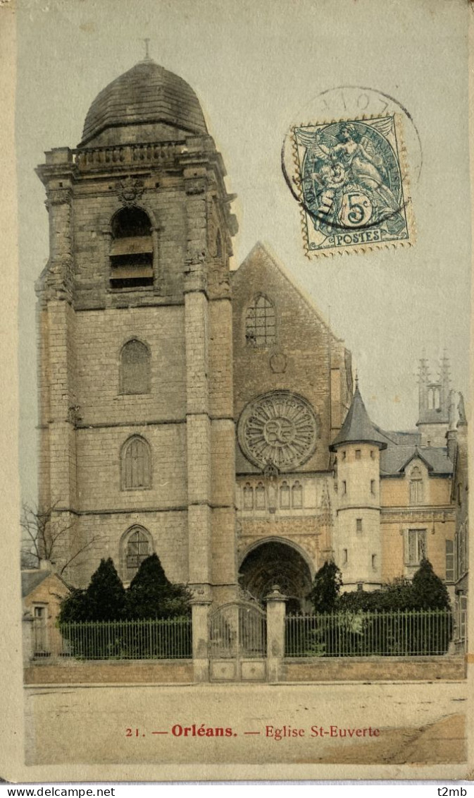 CPA (Loiret) - ORLEANS, église St-Euverte (n° 21) - Orleans