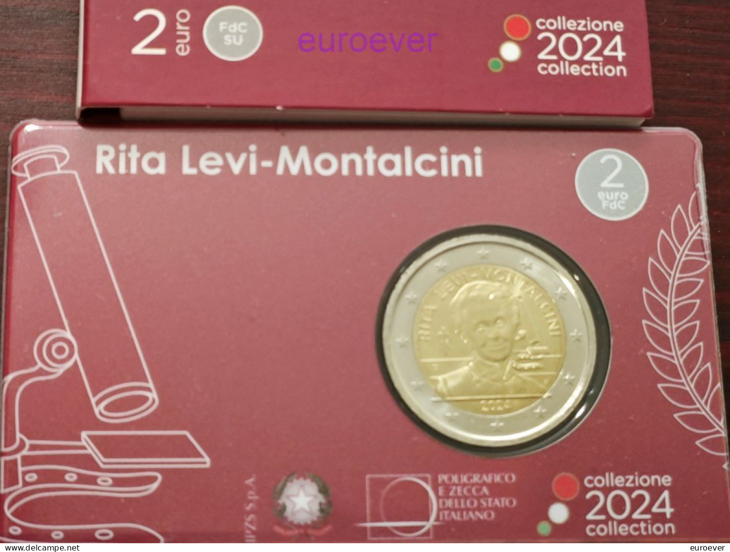 2 Euro Gedenkmünze 2024 Nr. 11 - Italien / Italy / Italia - Rita Levi-Montalcini BU Coincard - Italie