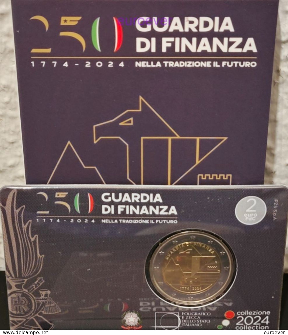 2 Euro Gedenkmünze 2024 Nr. 6 - Italien / Italy / Italia - Finanzpolizei BU Coincard - Italy