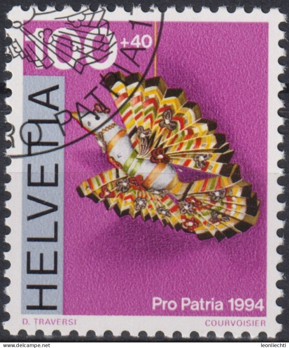 1994 Schweiz Pro Patria, Volkskunst Papiervogel Für Kinderwiege ⵙ Zum:CH B246, Mi:CH 1530, Yt: CH 1458 - Used Stamps