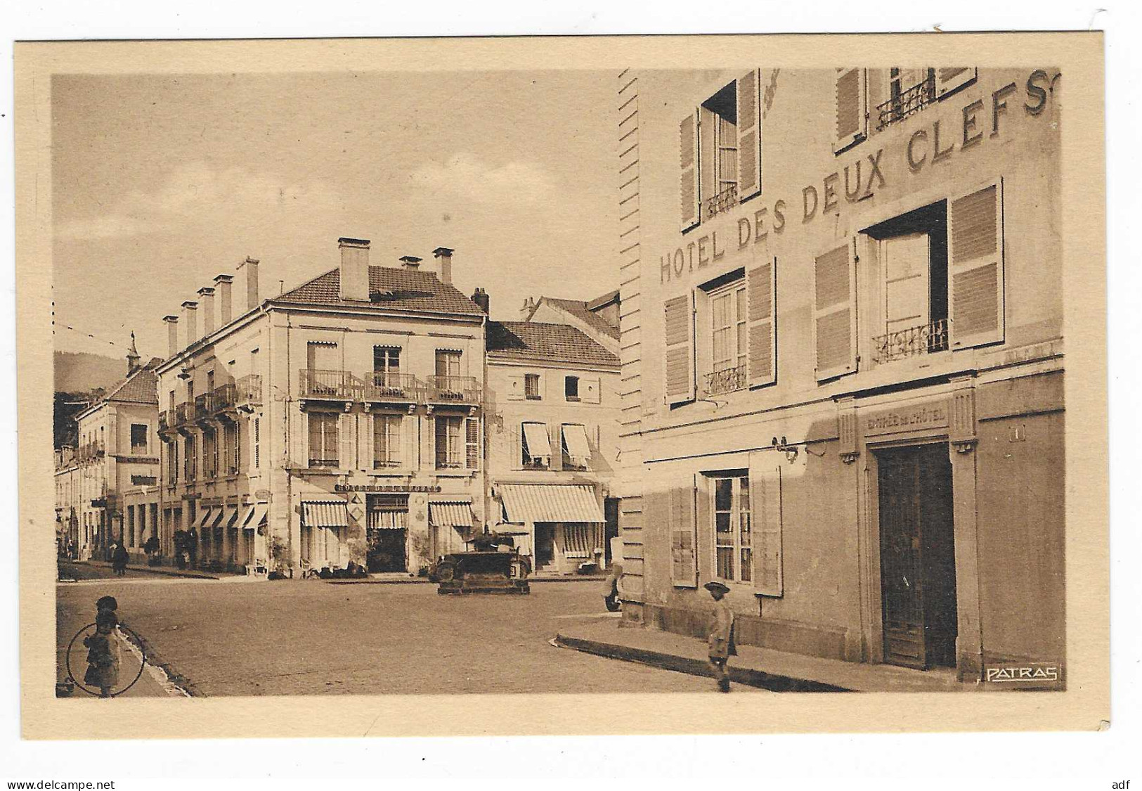 CPA REMIREMONT, HOTEL DE LA POSTE & DES DEUX CLEFS, VOSGES 88 - Remiremont