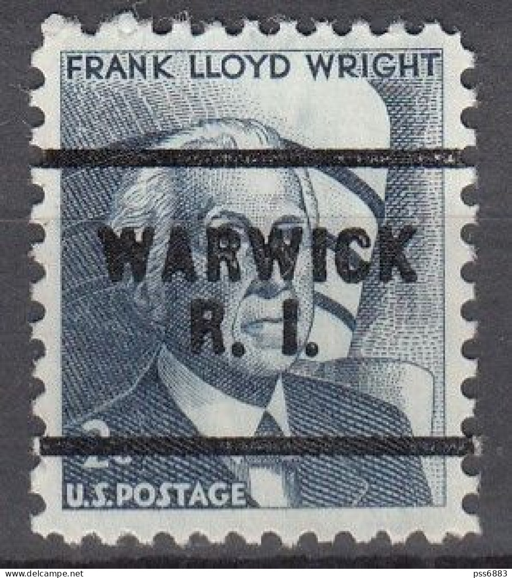 USA LOCAL Precancel/Vorausentwertung/Preo From RHODE ISLAND - Warwick - Type 256 - Kisten Für Briefmarken