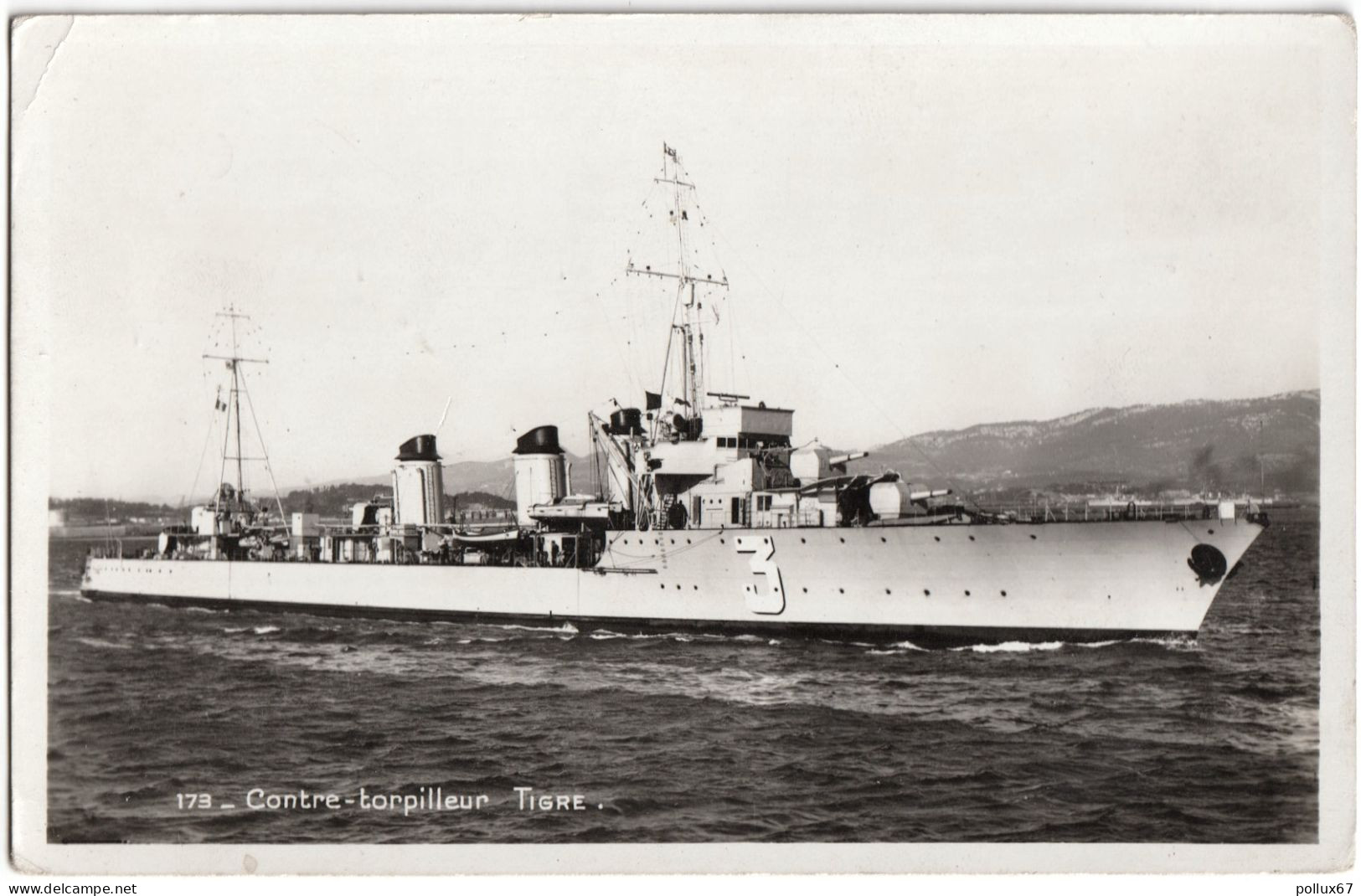 CPSM BATEAUX DE GUERRE. CONTRE-TORPILLEUR "TIGRE" - Warships