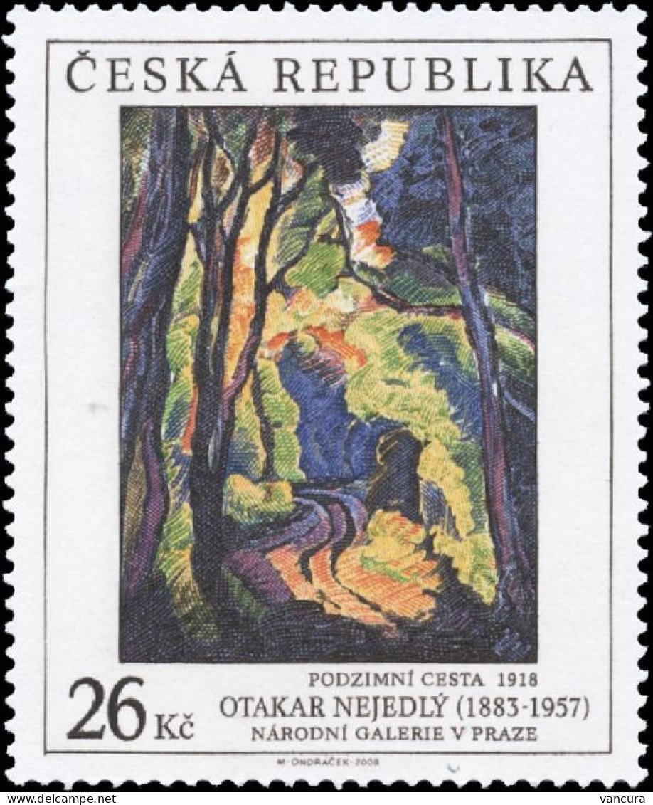 ** 579 Czech Republic Otakar Nejedly, Autumn Road 2008 - Moderne