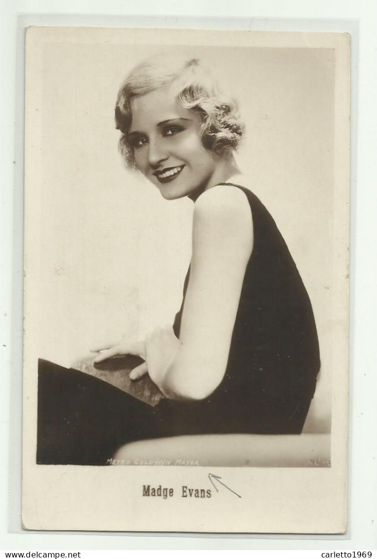 ATTRICE MADGE EVANS - MGM  - FOTOGRAFICA - NV FP - Schauspieler