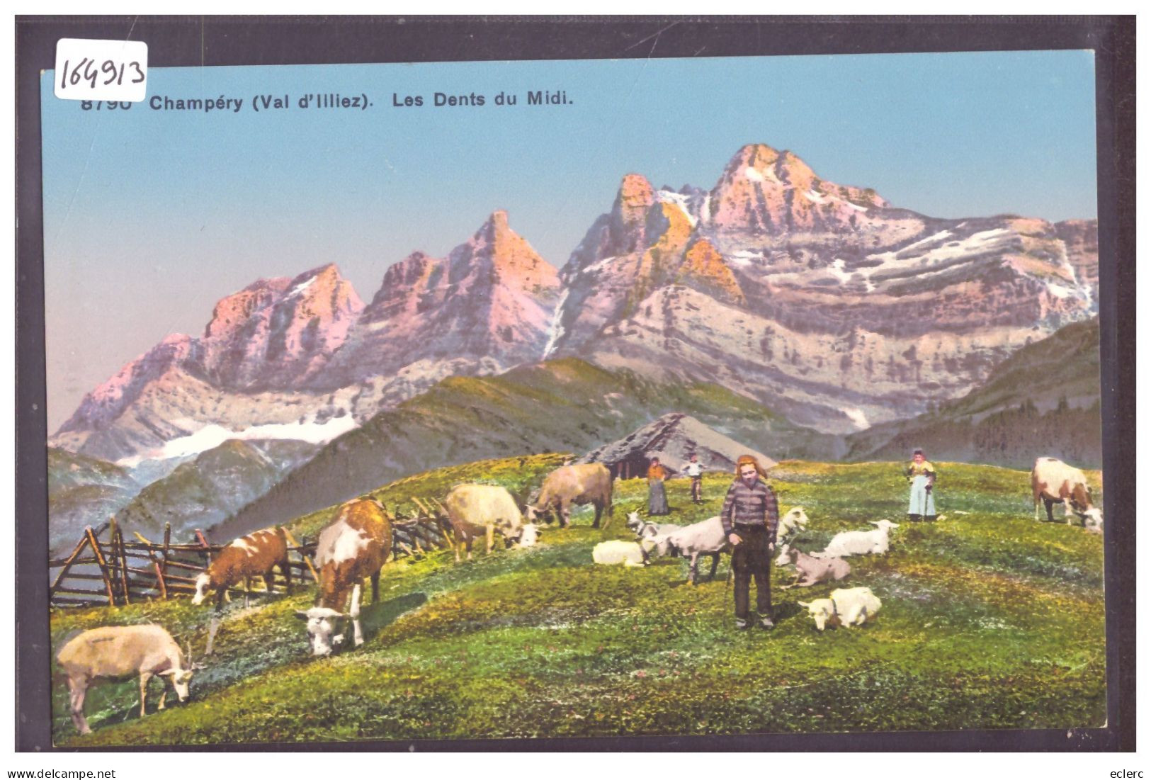 AU DESSUS DE CHAMPERY - CARTE NEUVE NON ECRITE - TB - Champéry