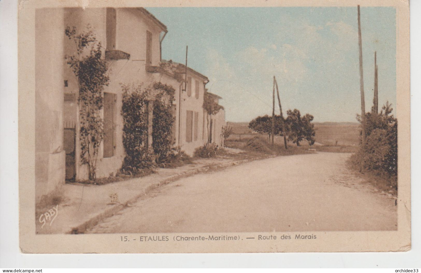 CPA Etaules - Route Des Marais - Autres & Non Classés