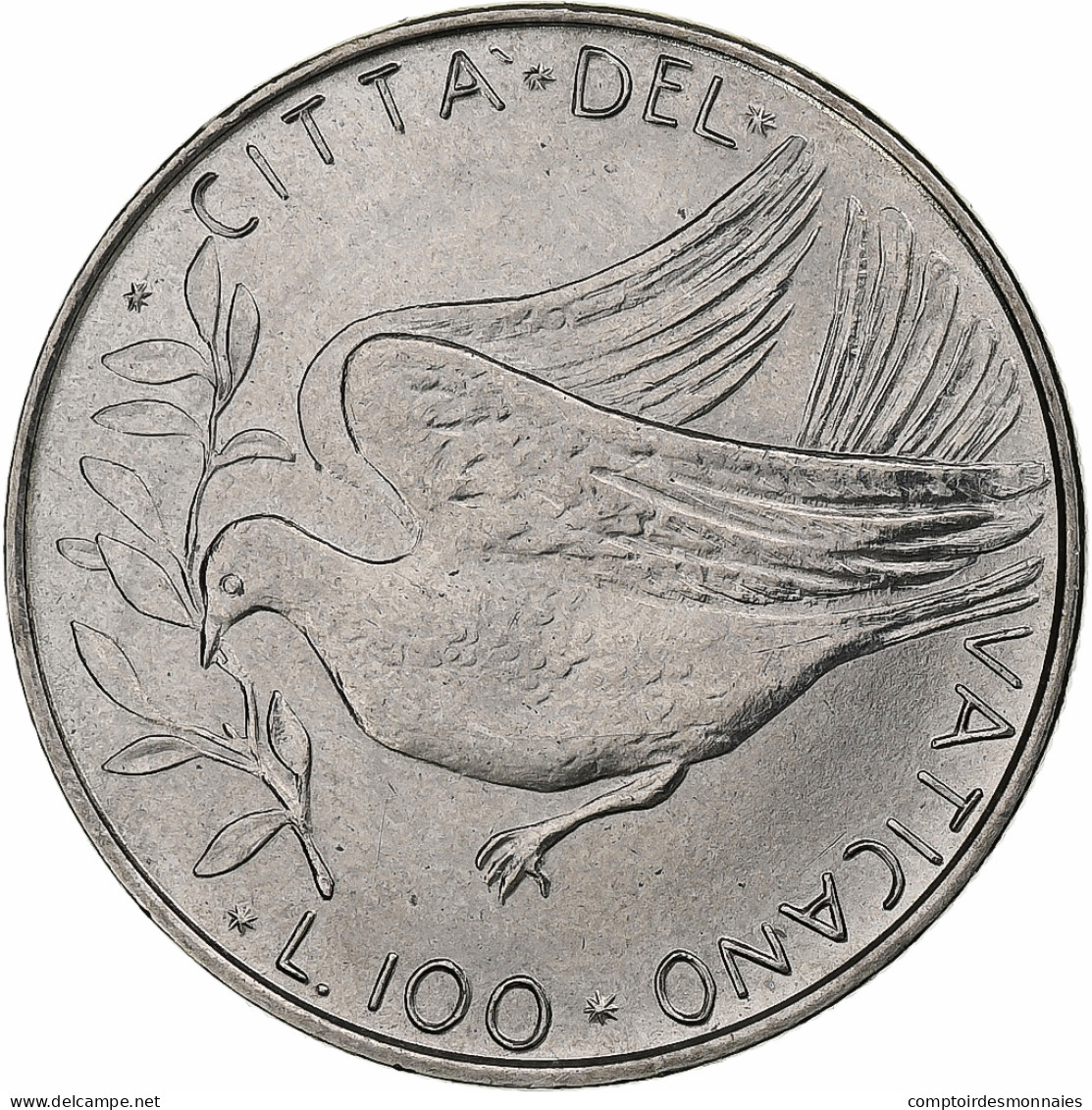 Vatican, Paul VI, 100 Lire, 1973 (Anno XI), Rome, Acier Inoxydable, SPL+, KM:122 - Vatican