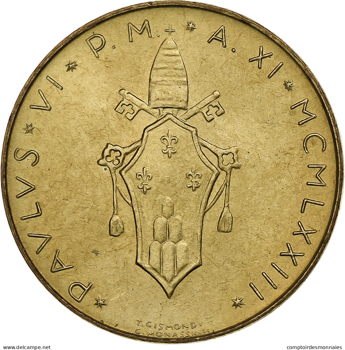 Vatican, Paul VI, 20 Lire, 1973 (Anno XI), Rome, Bronze-Aluminium, SPL+, KM:120 - Vatikan