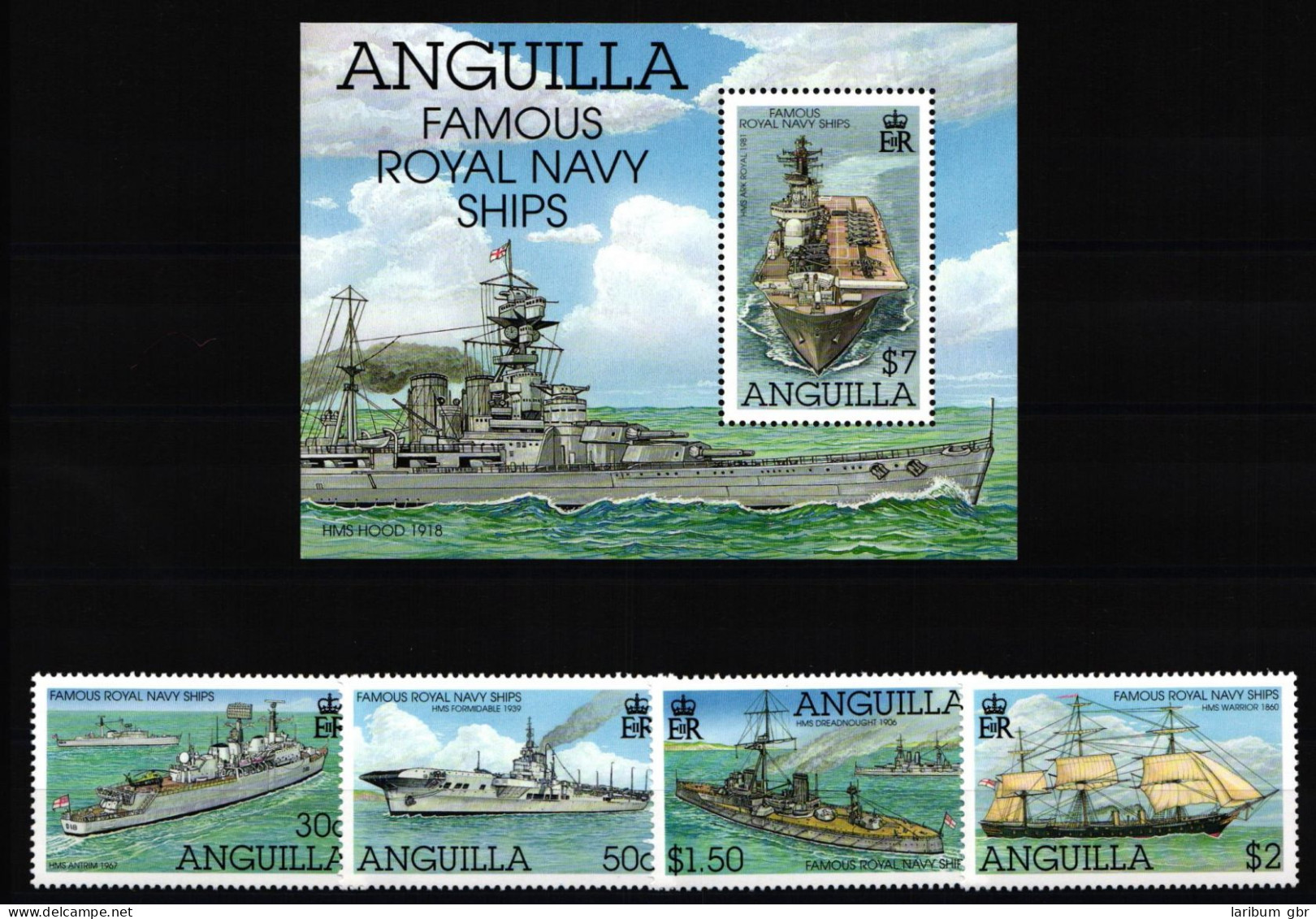 Anguilla 1110-1113 Und Block 107 Postfrisch Schifffahrt #JH839 - Anguilla (1968-...)