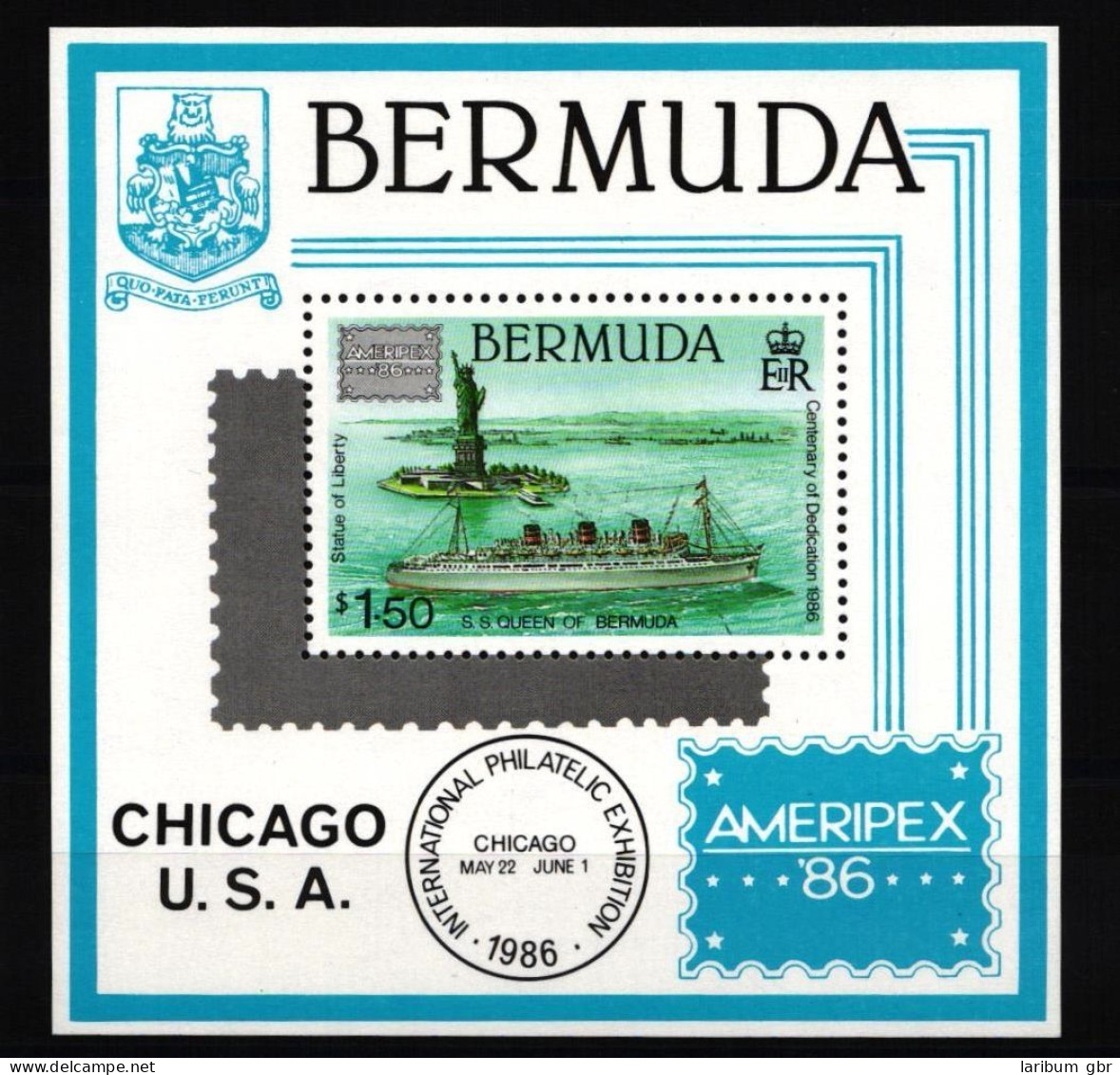 Bermuda Block 6 Postfrisch Schifffahrt #JH884 - Andere & Zonder Classificatie