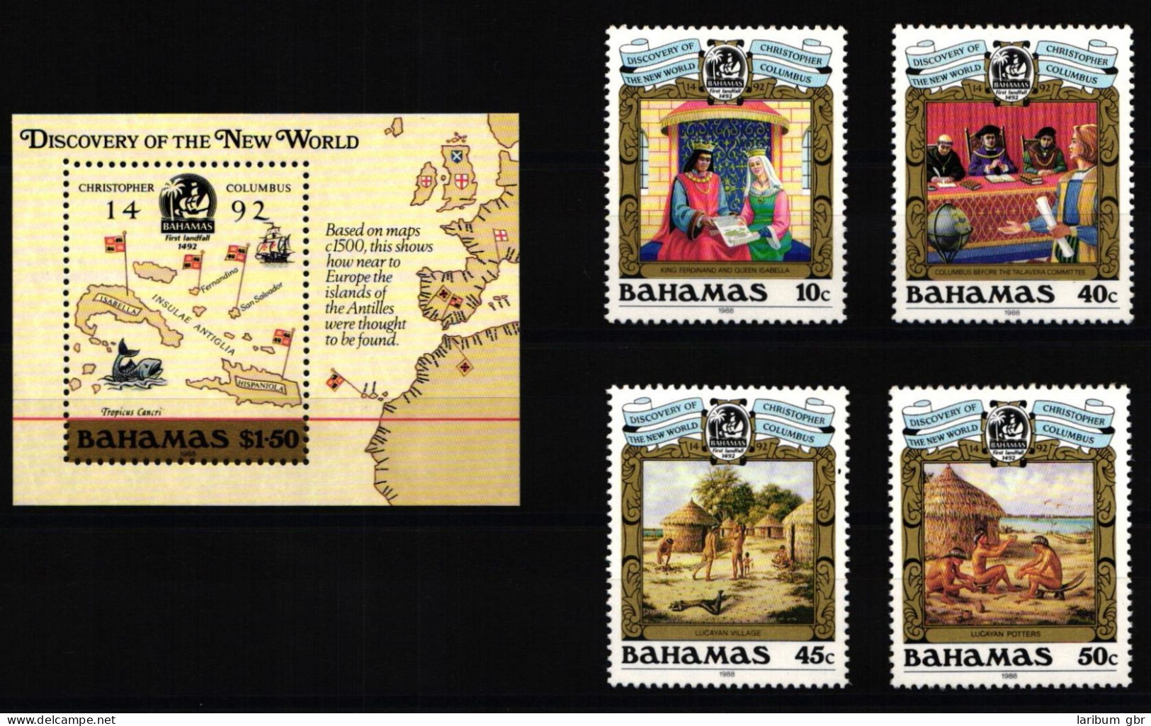 Bahamas 667-670 Und Block 53 Postfrisch Schifffahrt #JH858 - Bahama's (1973-...)