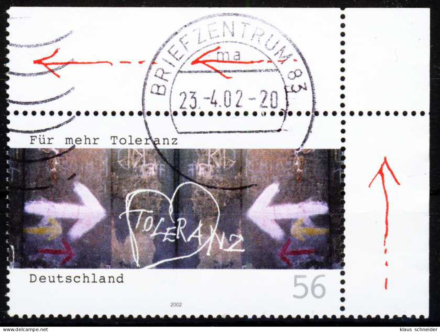 BRD 2002 Nr 2235 Zentrisch Gestempelt ECKE-ORE X2CBAC6 - Used Stamps