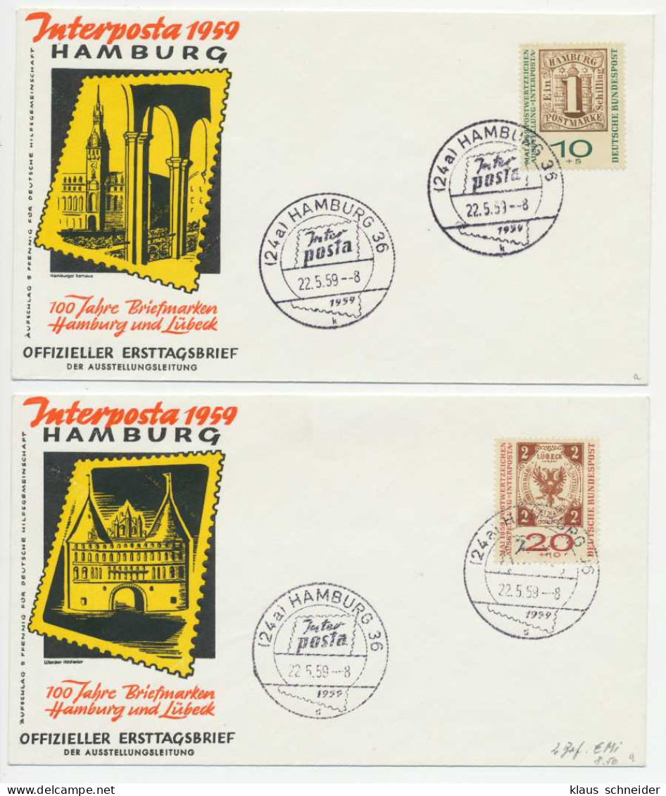 BRD BELEGE Nr 310a-311a BRIEF FDC X5BC536 - Other & Unclassified