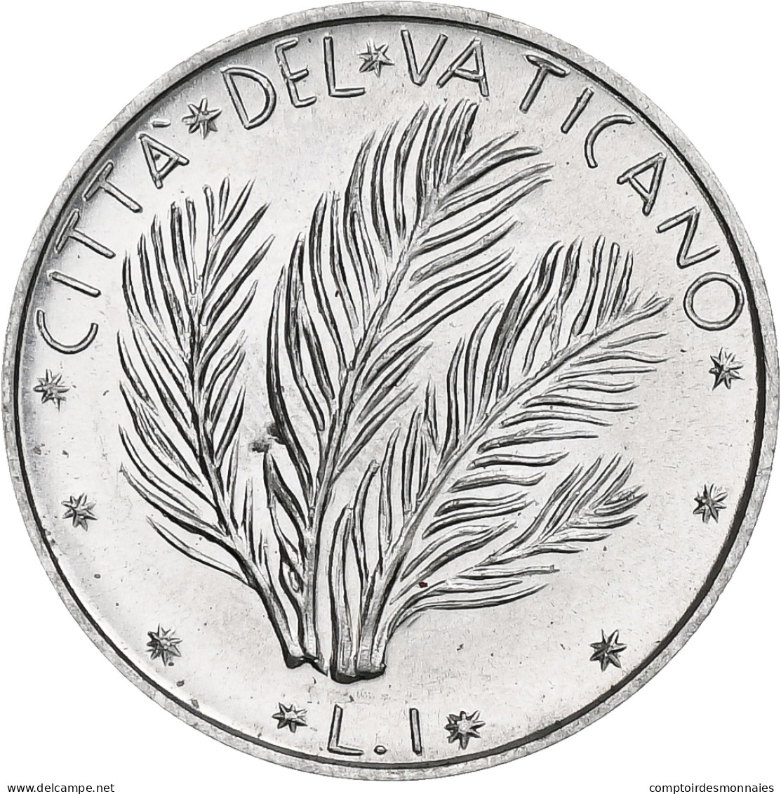 Vatican, Paul VI, 1 Lire, 1973 (Anno XI), Rome, Aluminium, SPL+, KM:116 - Vaticano