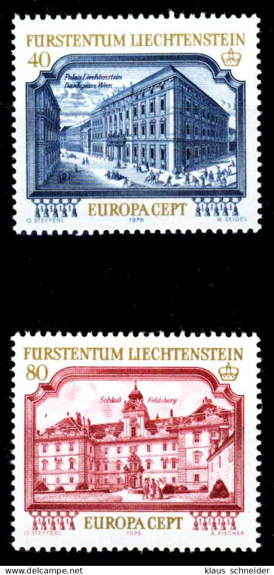 LIECHTENSTEIN 1978 Nr 692-693 Postfrisch SB45FEE - Ungebraucht