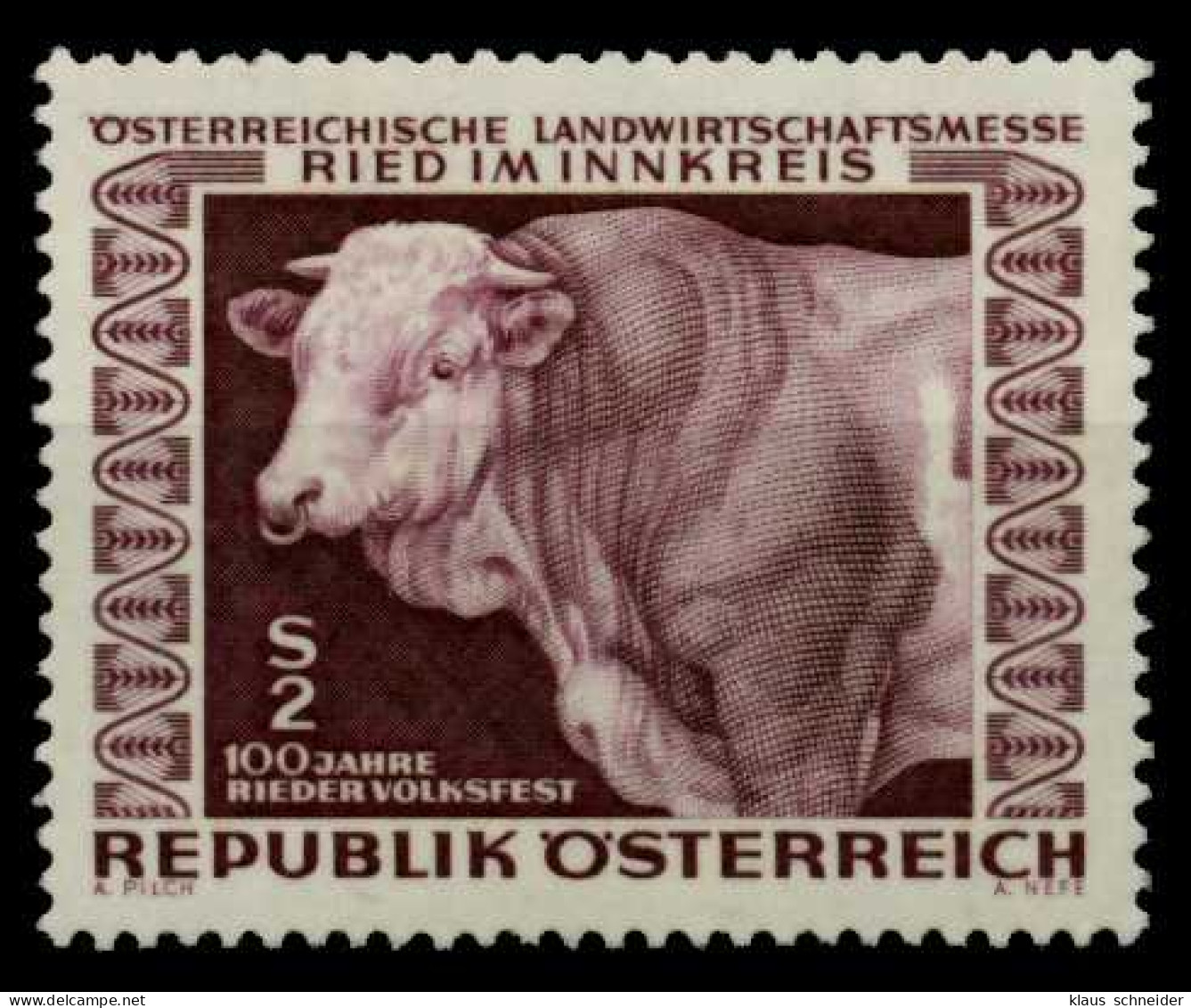 ÖSTERREICH 1967 Nr 1244x Postfrisch S57FEBE - Unused Stamps