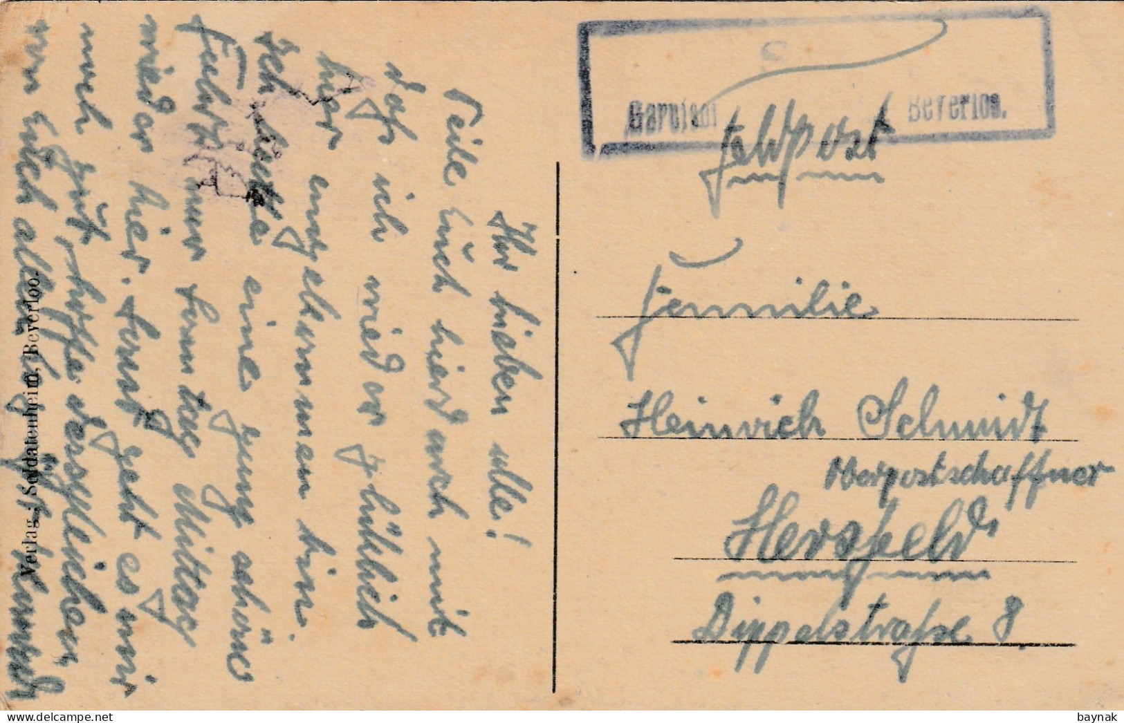 MIL3296  ---   BELGIE  --  TRUPPENUBUNGSPLATZ BEVERLOO  --   EHRENFRIEDHOF, CEMETERY  --  1915 - War 1914-18