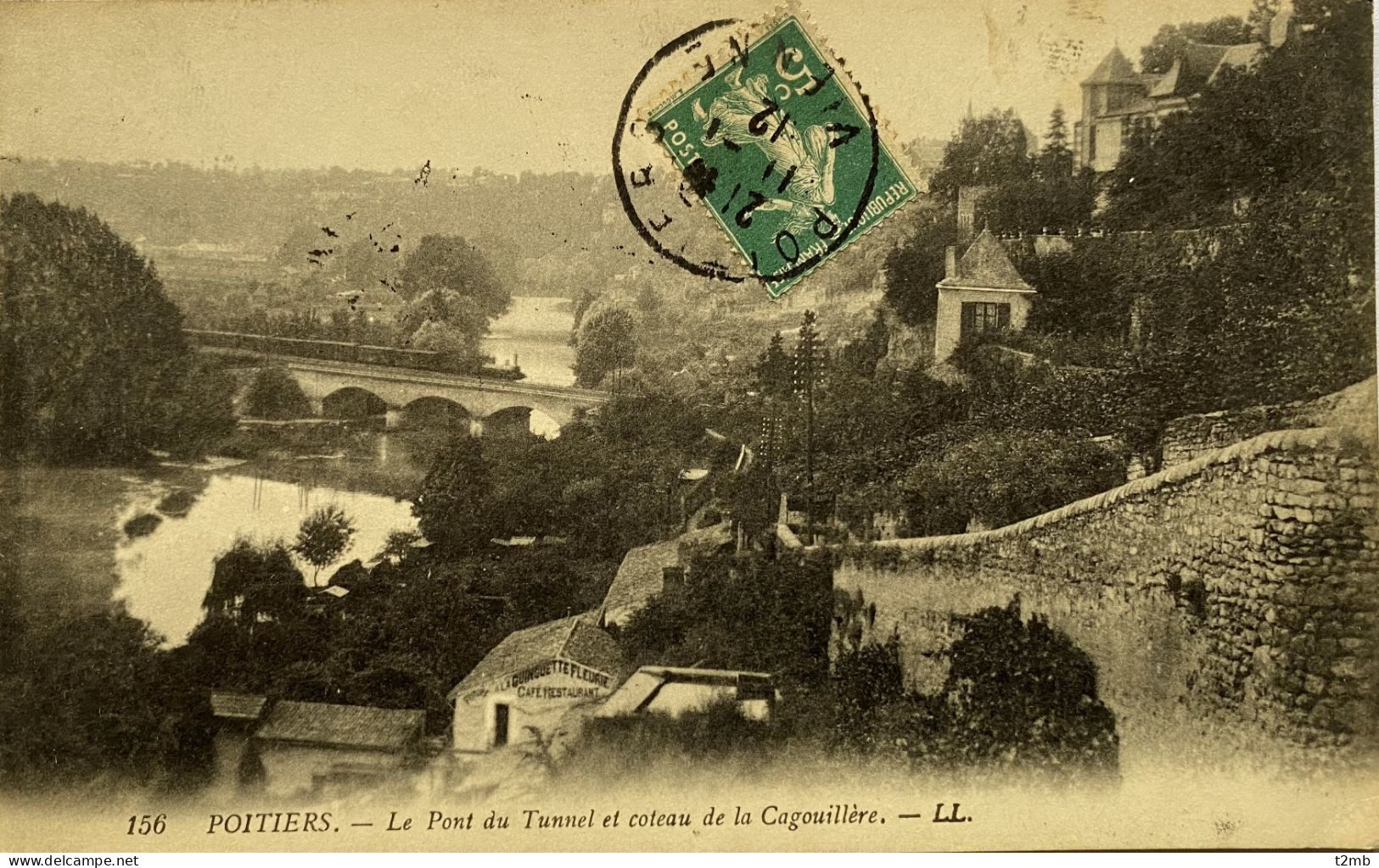 CPA (Vienne) - POITIERS, Le Pont Du Tunnel Et Coteau De La Cagouillère (n° 156) - Poitiers