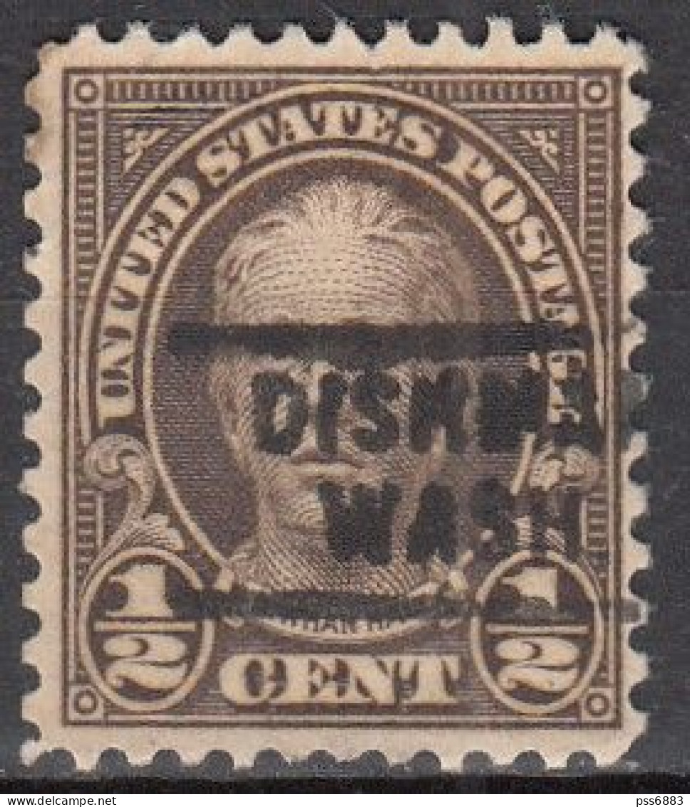 USA LOCAL Precancel/Vorausentwertung/Preo From WASHINGTON - Dishman - Type 729 - Kisten Für Briefmarken