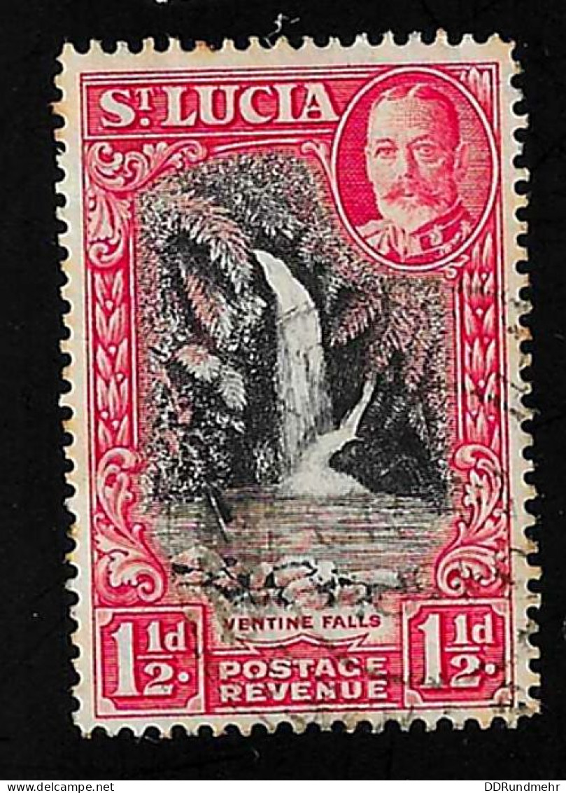 1936 Ventine Falls Michel LC 86A Stamp Number LC 97 Yvert Et Tellier LC 95 Stanley Gibbons LC 115 Used - St.Lucie (1979-...)