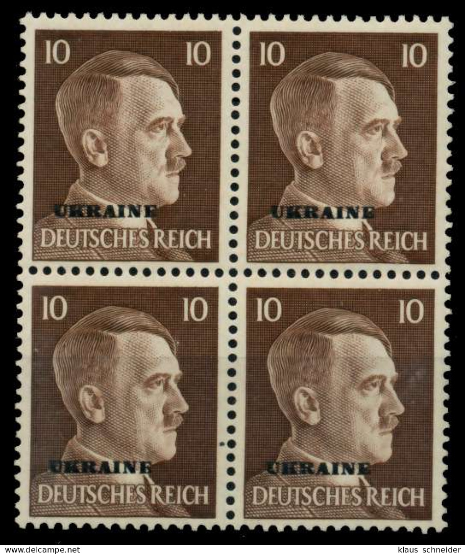 BES 2WK UKRAINE Nr 7 Postfrisch VIERERBLOCK X76CAC2 - Occupation 1938-45