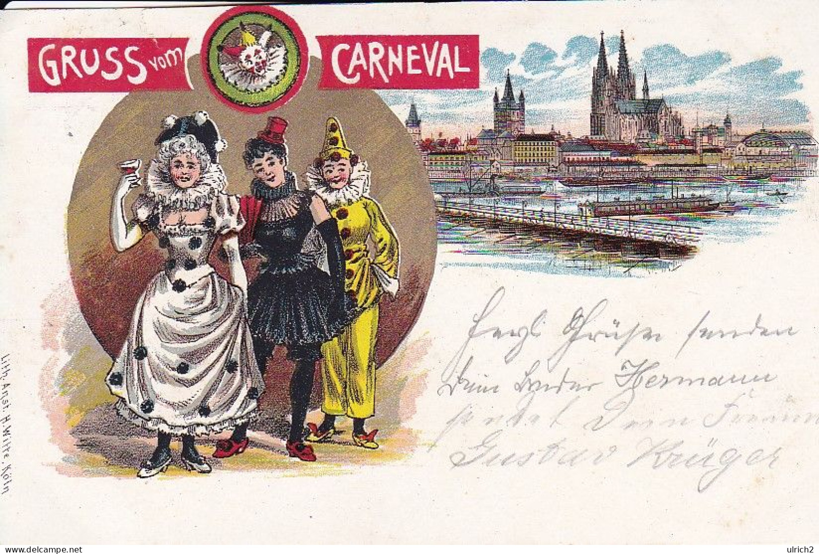 AK Köln - Gruss Vom Carneval - 1901 (69446) - Köln