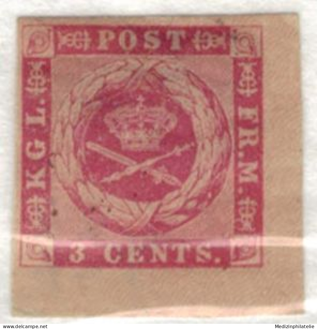 Dänemark Westindien Nr. 2 1866 Breitrandig - Denmark (West Indies)