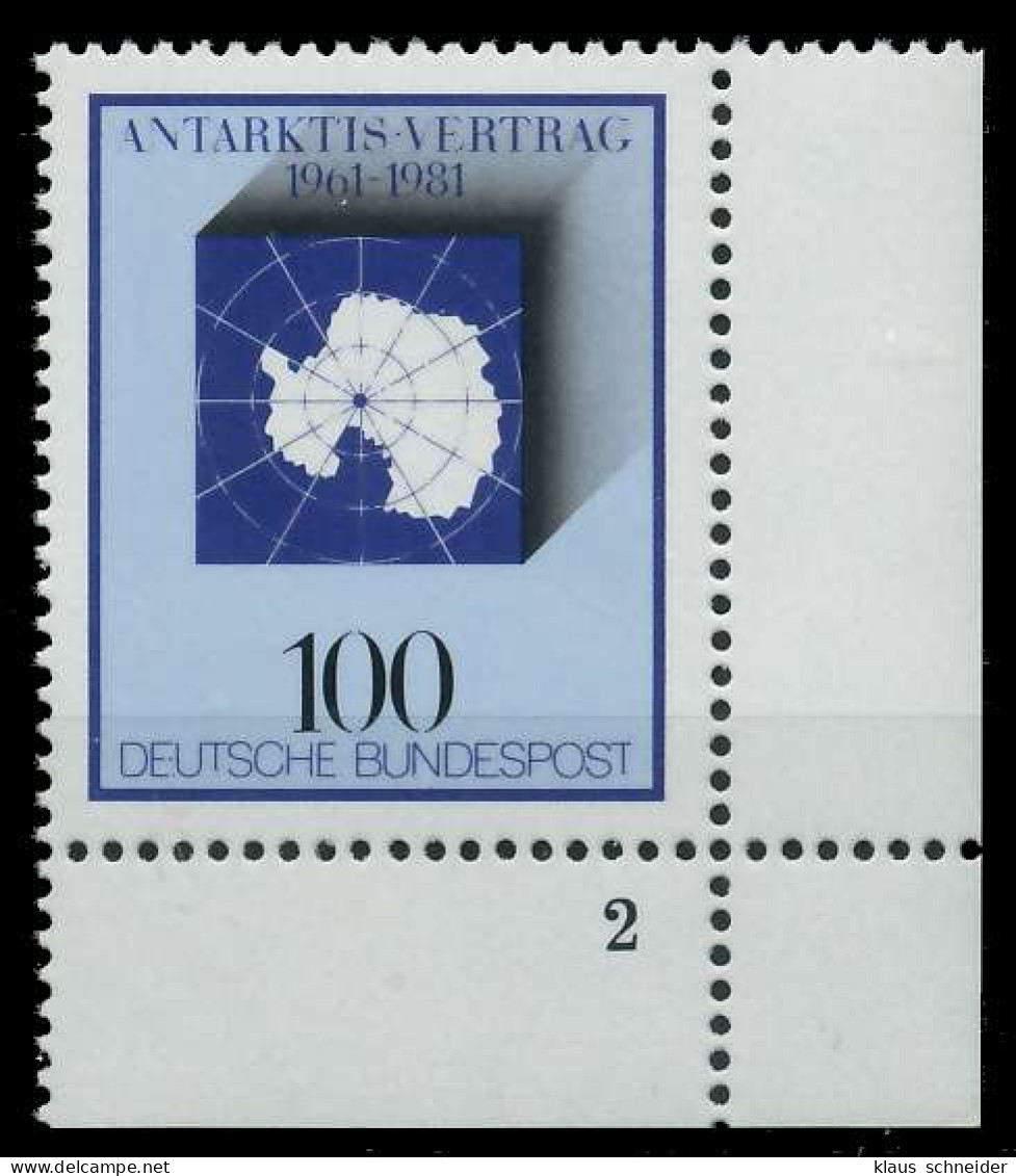 BRD BUND 1981 Nr 1117 Postfrisch FORMNUMMER 2 X8119EA - Neufs
