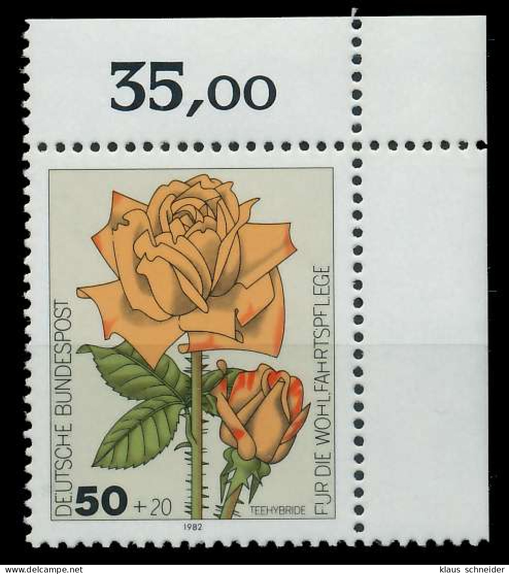 BRD BUND 1982 Nr 1150 Postfrisch ECKE-ORE X813CBA - Unused Stamps