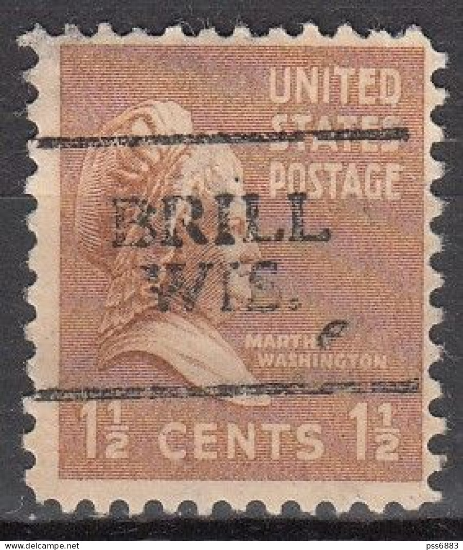 USA LOCAL Precancel/Vorausentwertung/Preo From WISCONSIN - Brill - Type 701 - Postzegeldozen