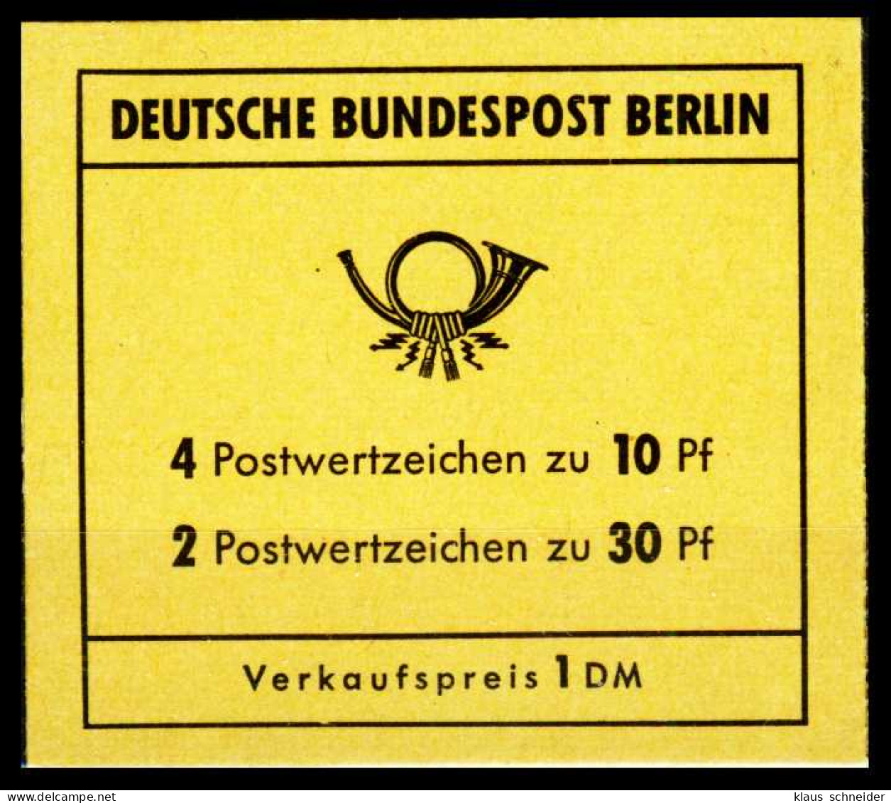 BERLIN MARKENHEFTCHEN Nr MH 06b Postfrisch S6387BA - Markenheftchen