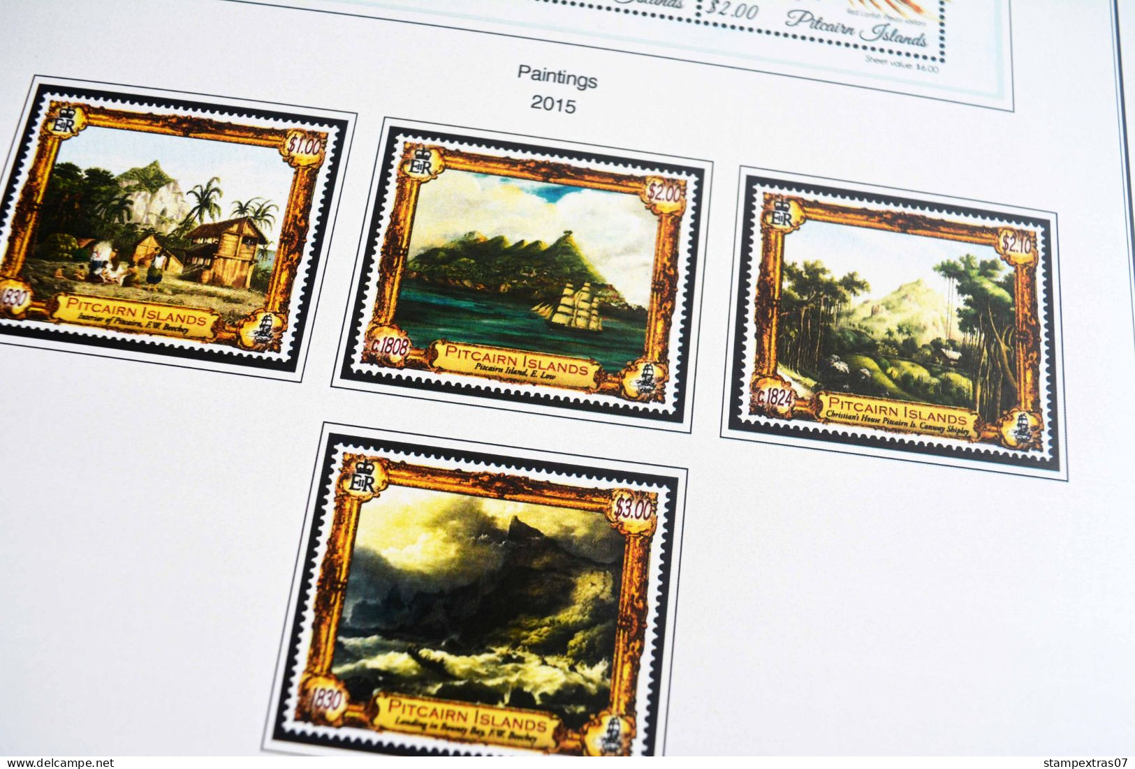 COLOR PRINTED PITCAIRN ISLANDS 2011-2023 STAMP ALBUM PAGES (41 illustrated pages) >> FEUILLES ALBUM+++