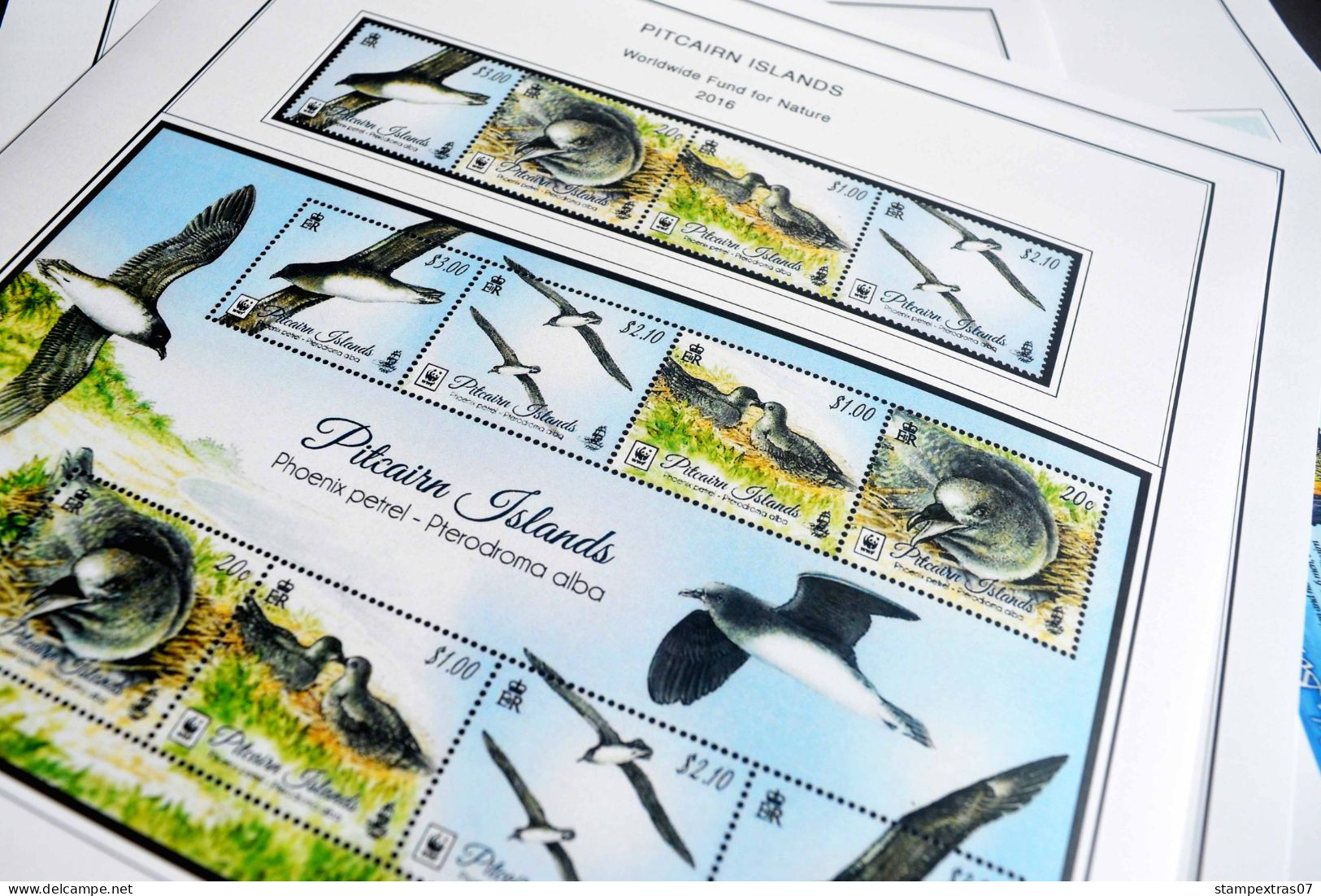 COLOR PRINTED PITCAIRN ISLANDS 2011-2023 STAMP ALBUM PAGES (41 illustrated pages) >> FEUILLES ALBUM+++