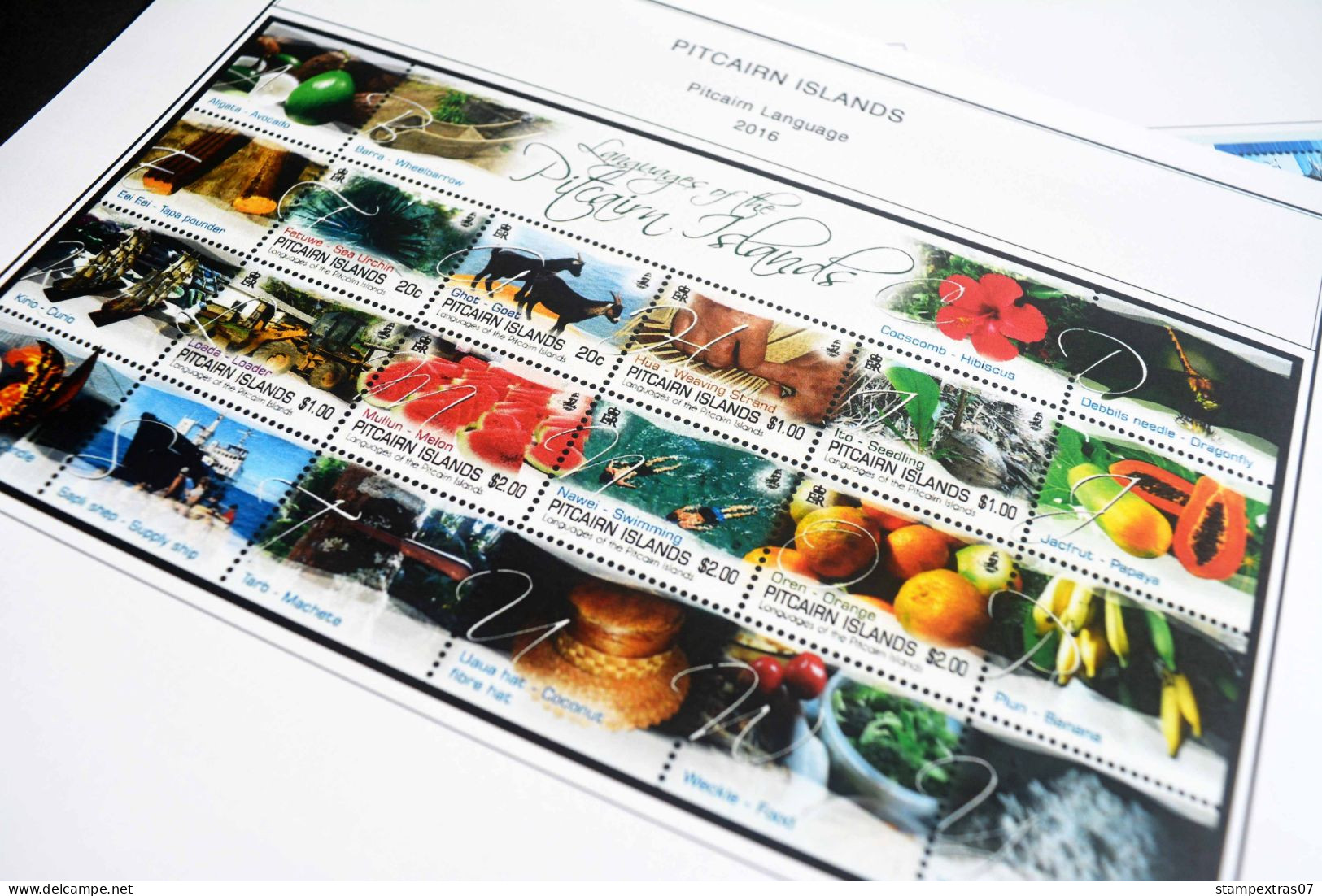 COLOR PRINTED PITCAIRN ISLANDS 2011-2023 STAMP ALBUM PAGES (41 illustrated pages) >> FEUILLES ALBUM+++