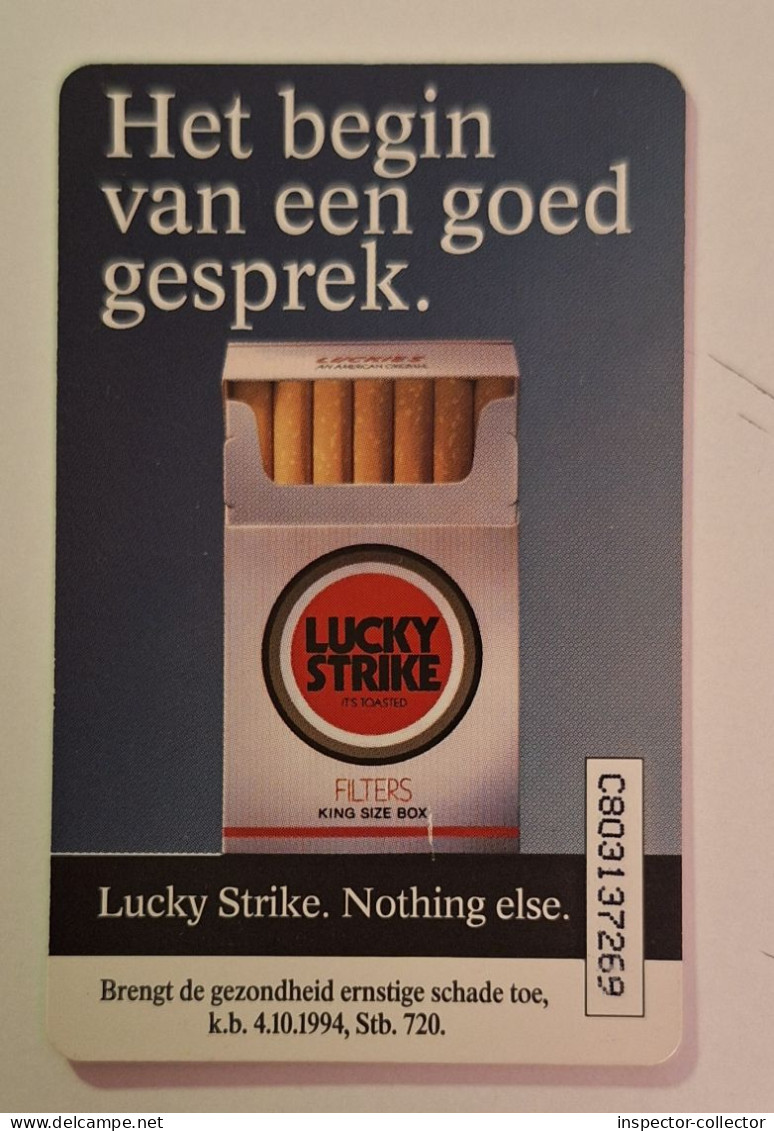 Lucky Strike Cigarettes Advertising___Netherland Chipcard - Alimentation