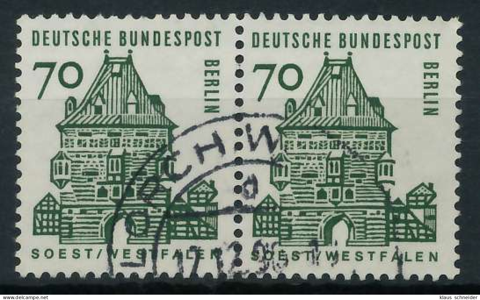 BERLIN DS D-BAUW. 1 Nr 248 Gestempelt WAAGR PAAR X8F928E - Used Stamps