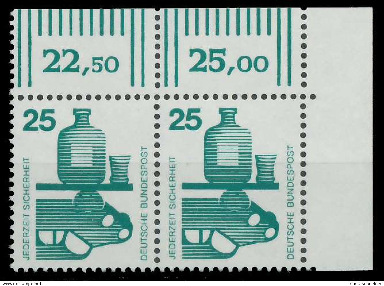 BRD DS UNFALLVERHÜTUNG Nr 697A Postfrisch WAAGR PAAR EC X926C4A - Unused Stamps