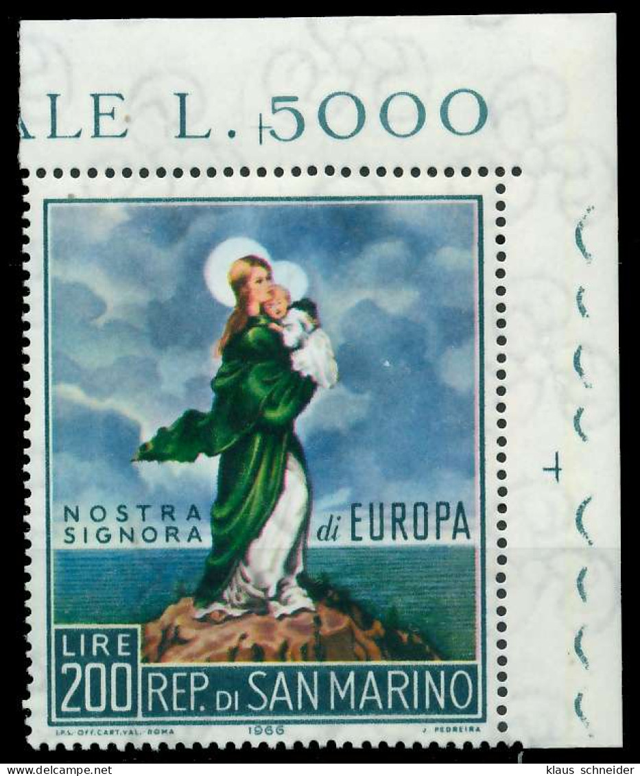 SAN MARINO 1965 Nr 879 Postfrisch ECKE-ORE X9C8146 - Unused Stamps