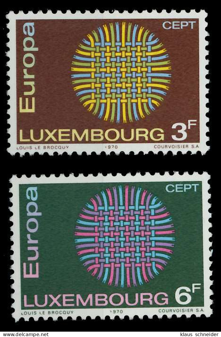 LUXEMBURG 1970 Nr 807-808 Postfrisch SA5ED46 - Ungebraucht