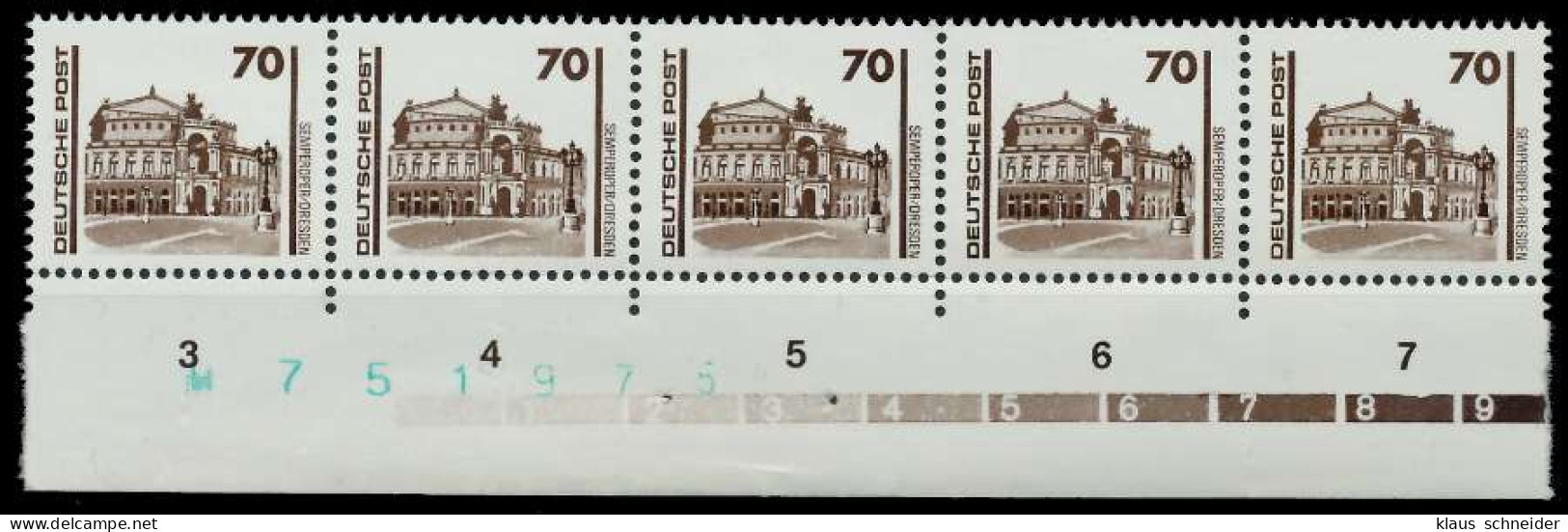 DDR DS BAUWERKE DENKMÄLER Nr 3348 Postfrisch 5ER STR UR X025E6A - Unused Stamps