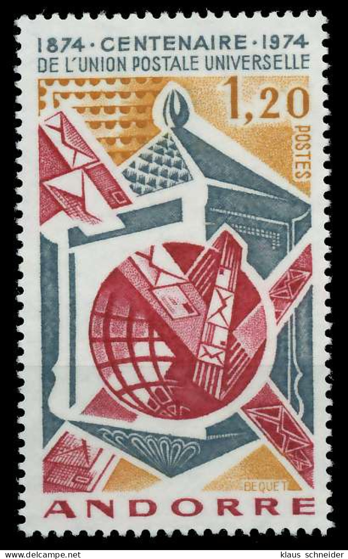 ANDORRA (FRANZ. POST) 1974 Nr 263 Postfrisch SB14956 - Unused Stamps