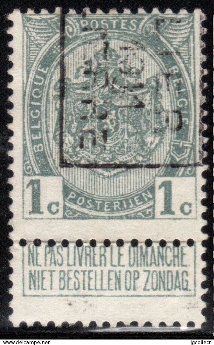 Preo (81) "LIER 1911 LIERRE" OCVB 1629 B - Rollenmarken 1910-19