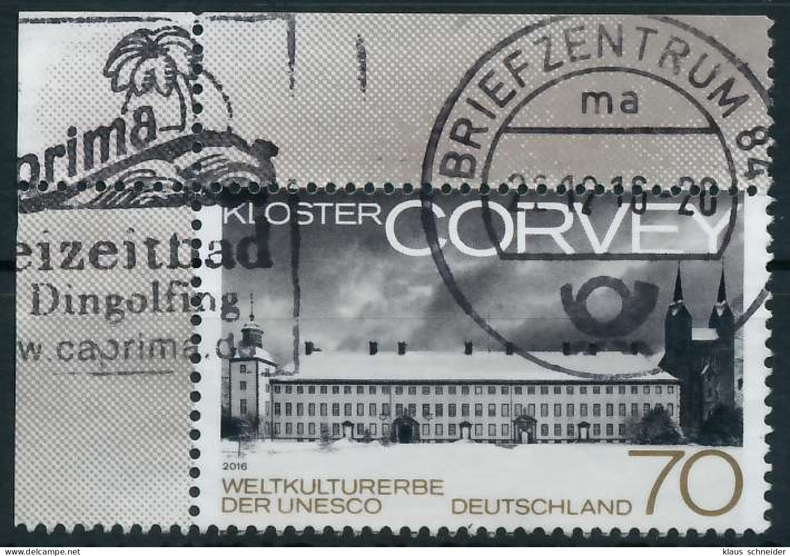 BRD BUND 2016 Nr 3220 Zentrisch Gestempelt ECKE-OLI X325B92 - Used Stamps